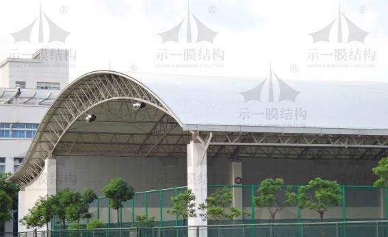 上海第二工業大學網球場膜結構雨棚 
